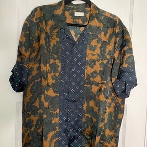 Dries Van Noten Silk Short Sleeve Shirt